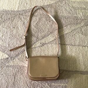 Kate Spade Rose Gold Carsen Laurel Way Leather Crossbody bag handbag 💛